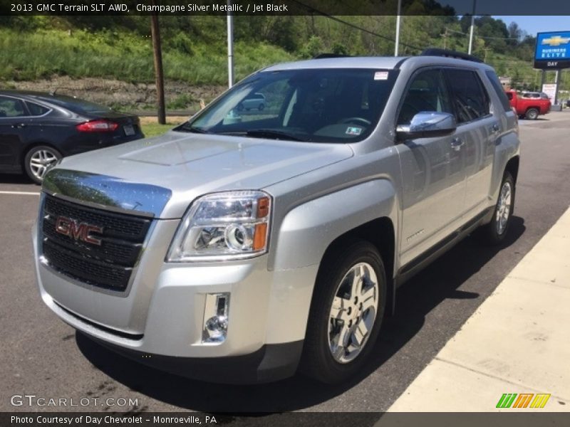 Champagne Silver Metallic / Jet Black 2013 GMC Terrain SLT AWD