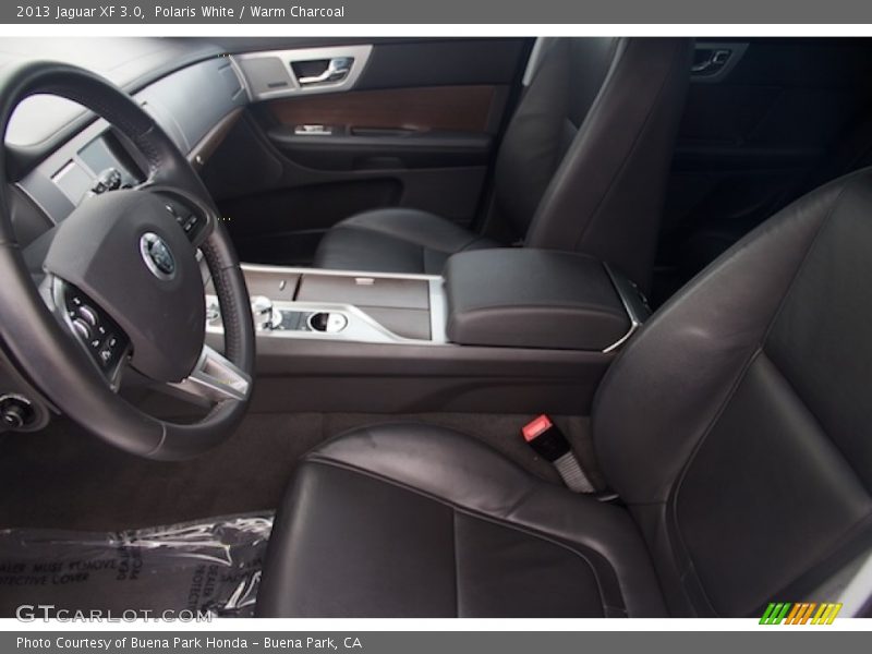 Polaris White / Warm Charcoal 2013 Jaguar XF 3.0