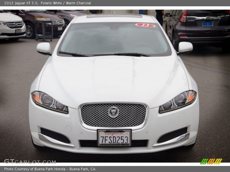 Polaris White / Warm Charcoal 2013 Jaguar XF 3.0