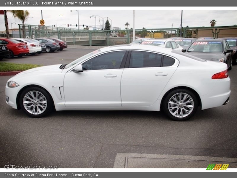 Polaris White / Warm Charcoal 2013 Jaguar XF 3.0