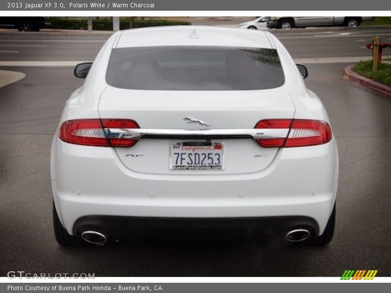 Polaris White / Warm Charcoal 2013 Jaguar XF 3.0