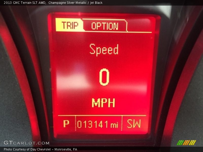 Champagne Silver Metallic / Jet Black 2013 GMC Terrain SLT AWD