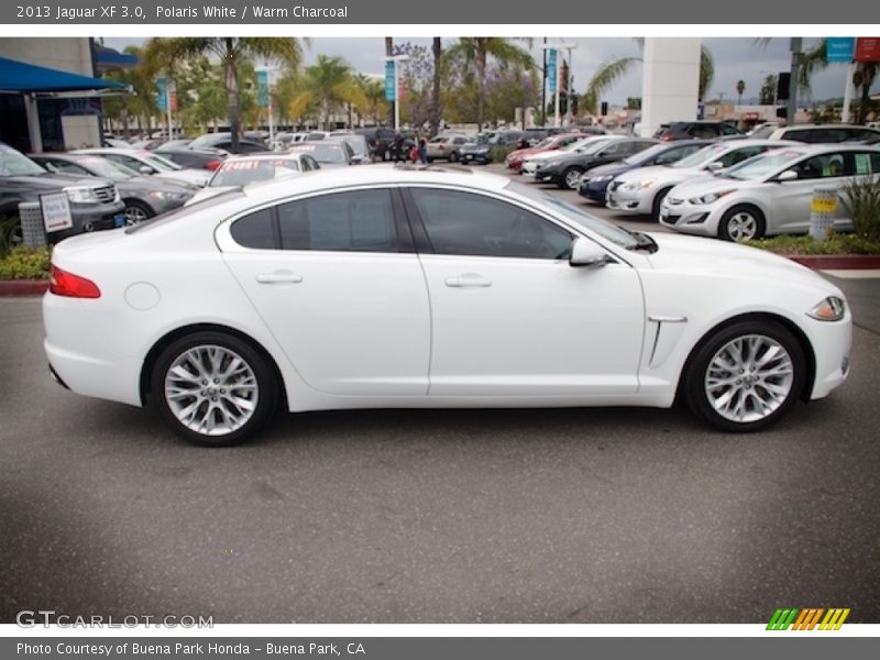 Polaris White / Warm Charcoal 2013 Jaguar XF 3.0