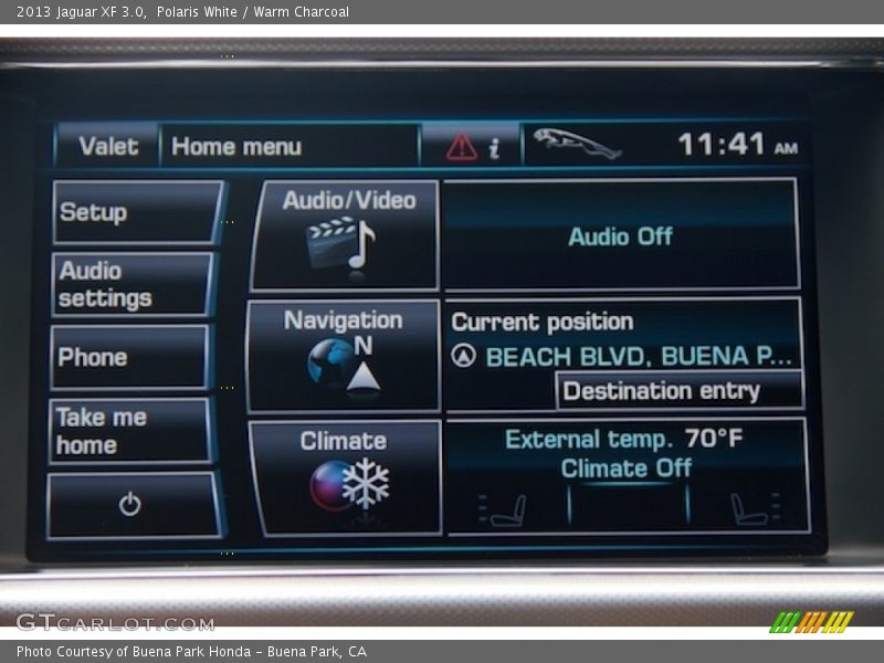 Polaris White / Warm Charcoal 2013 Jaguar XF 3.0