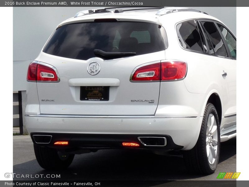 White Frost Tricoat / Choccachino/Cocoa 2016 Buick Enclave Premium AWD