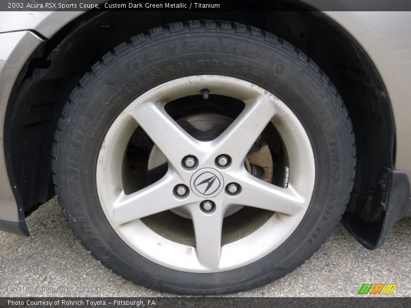 Custom Dark Green Metallic / Titanium 2002 Acura RSX Sports Coupe
