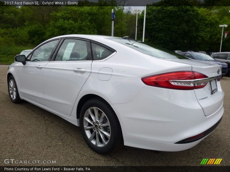 Oxford White / Ebony 2017 Ford Fusion SE