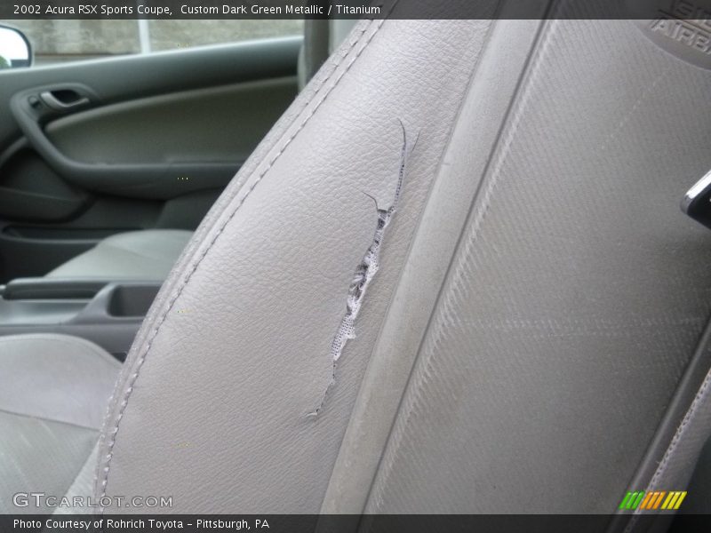 Custom Dark Green Metallic / Titanium 2002 Acura RSX Sports Coupe