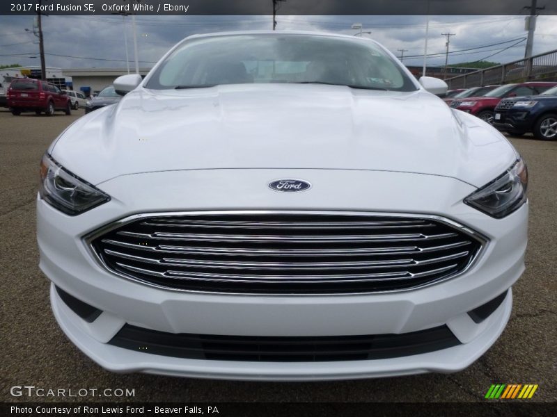 Oxford White / Ebony 2017 Ford Fusion SE