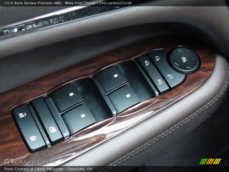 White Frost Tricoat / Choccachino/Cocoa 2016 Buick Enclave Premium AWD