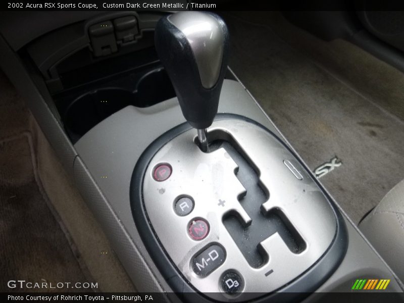 Custom Dark Green Metallic / Titanium 2002 Acura RSX Sports Coupe