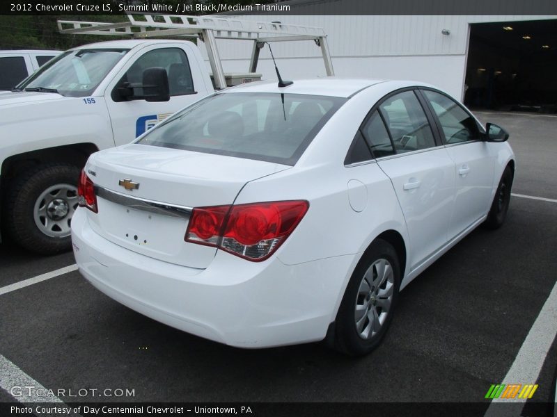 Summit White / Jet Black/Medium Titanium 2012 Chevrolet Cruze LS