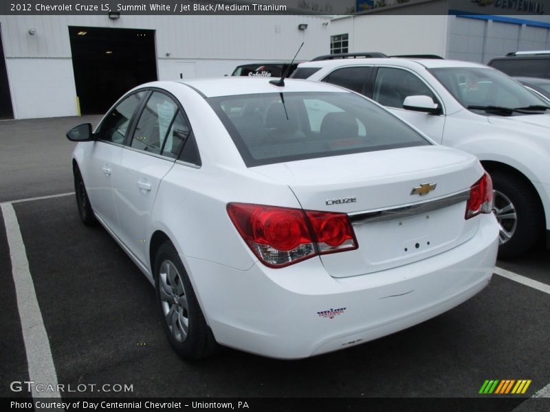 Summit White / Jet Black/Medium Titanium 2012 Chevrolet Cruze LS