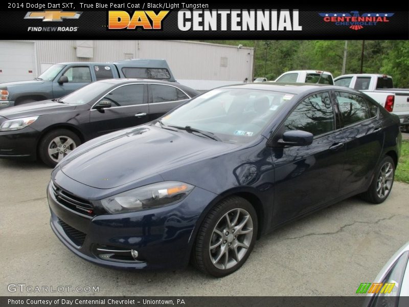 True Blue Pearl Coat / Black/Light Tungsten 2014 Dodge Dart SXT