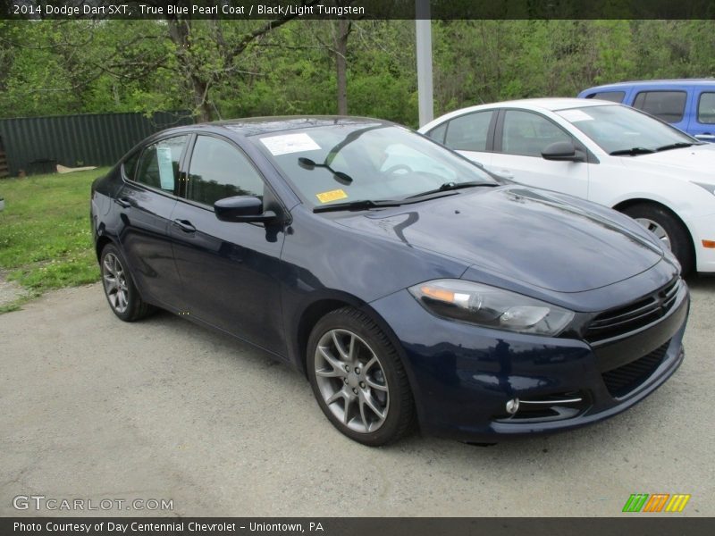 True Blue Pearl Coat / Black/Light Tungsten 2014 Dodge Dart SXT