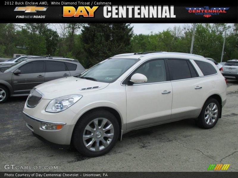 White Diamond Tricoat / Cashmere 2012 Buick Enclave AWD