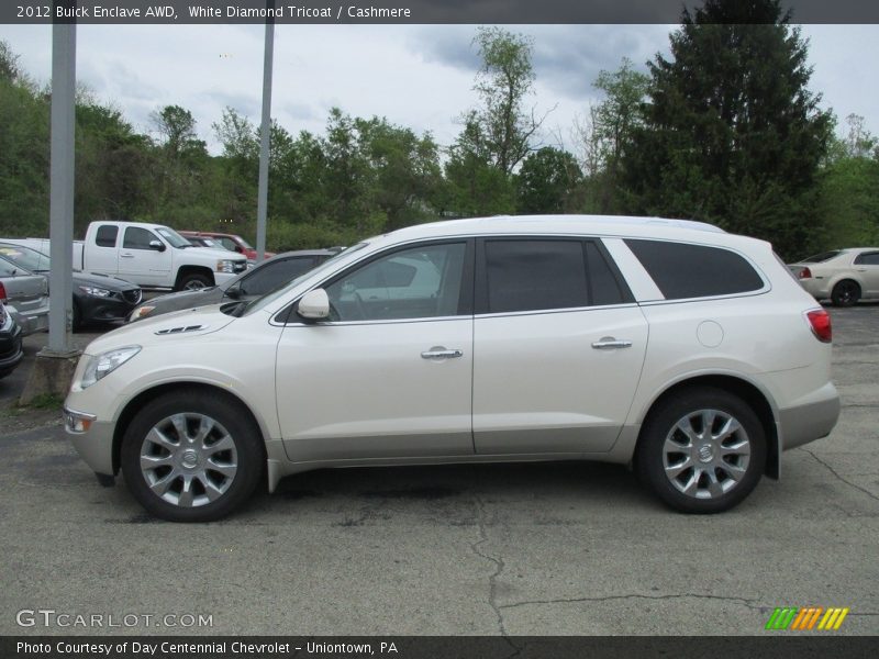 White Diamond Tricoat / Cashmere 2012 Buick Enclave AWD