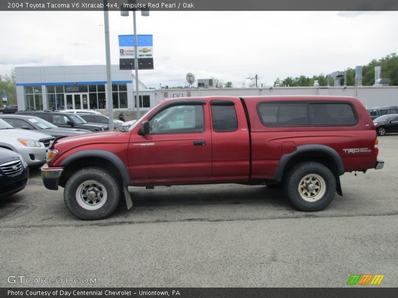 Impulse Red Pearl / Oak 2004 Toyota Tacoma V6 Xtracab 4x4