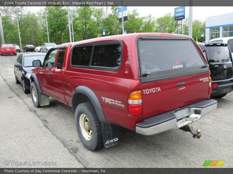 Impulse Red Pearl / Oak 2004 Toyota Tacoma V6 Xtracab 4x4