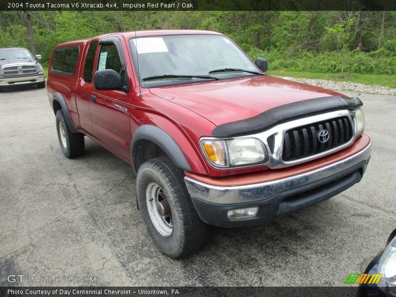 Impulse Red Pearl / Oak 2004 Toyota Tacoma V6 Xtracab 4x4