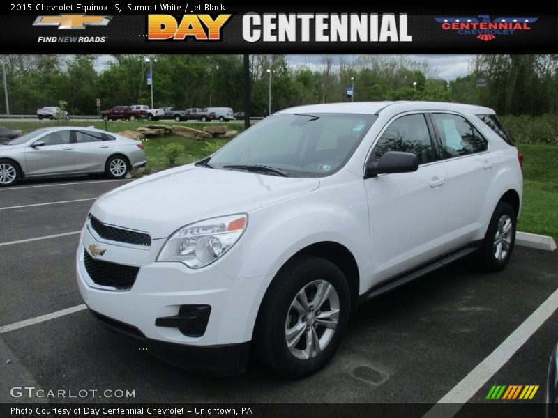 Summit White / Jet Black 2015 Chevrolet Equinox LS