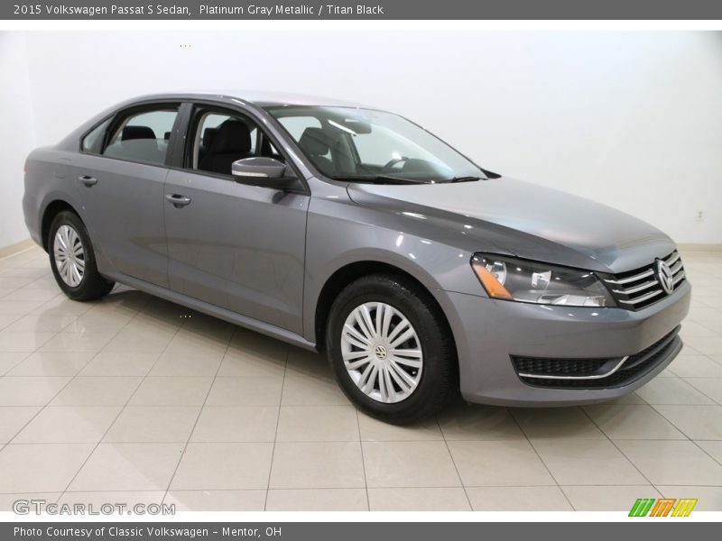 Platinum Gray Metallic / Titan Black 2015 Volkswagen Passat S Sedan