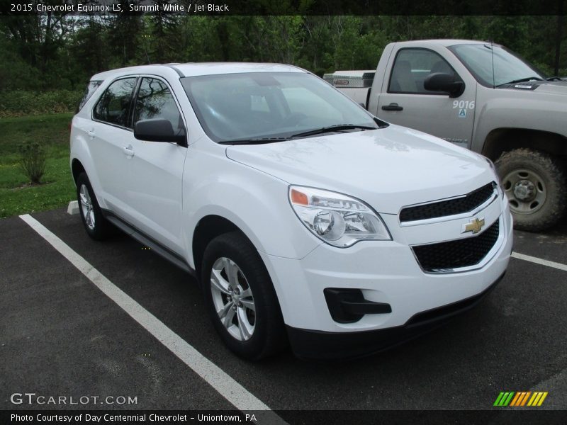 Summit White / Jet Black 2015 Chevrolet Equinox LS