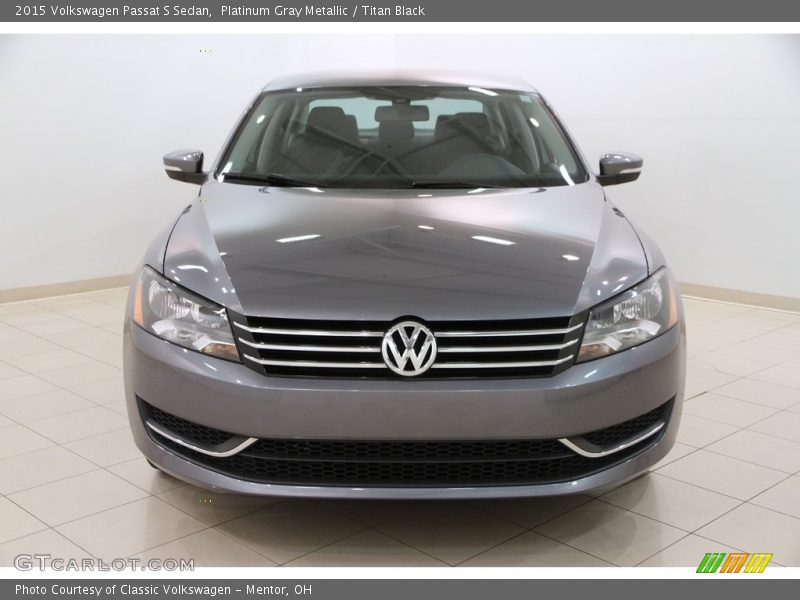 Platinum Gray Metallic / Titan Black 2015 Volkswagen Passat S Sedan