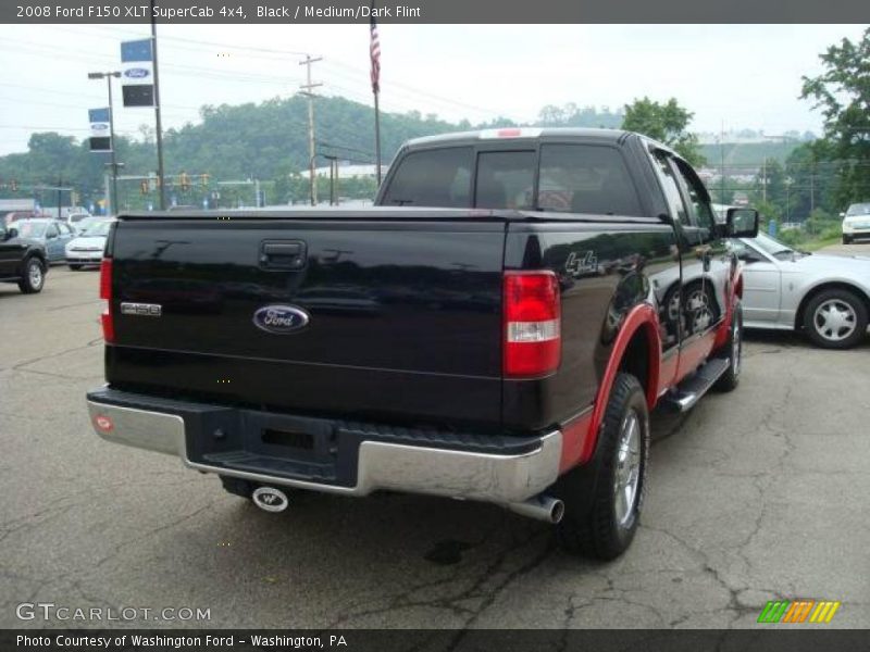 Black / Medium/Dark Flint 2008 Ford F150 XLT SuperCab 4x4
