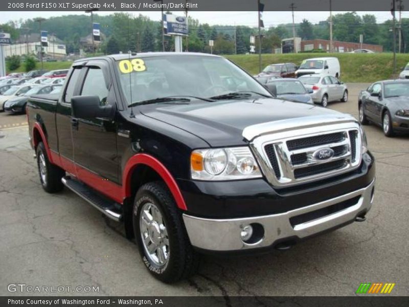 Black / Medium/Dark Flint 2008 Ford F150 XLT SuperCab 4x4