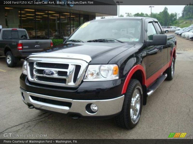 Black / Medium/Dark Flint 2008 Ford F150 XLT SuperCab 4x4