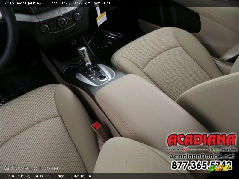 Pitch Black / Black/Light Frost Beige 2016 Dodge Journey SE