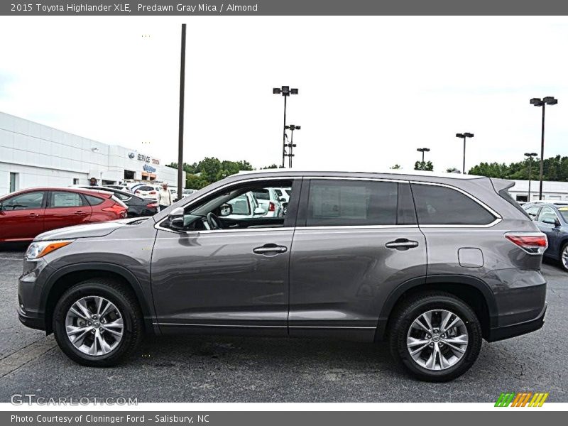 Predawn Gray Mica / Almond 2015 Toyota Highlander XLE