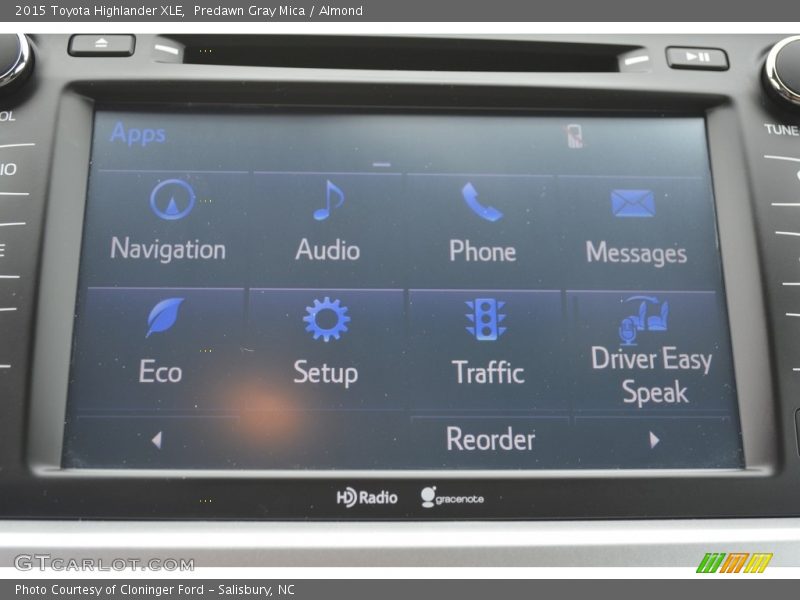 Predawn Gray Mica / Almond 2015 Toyota Highlander XLE