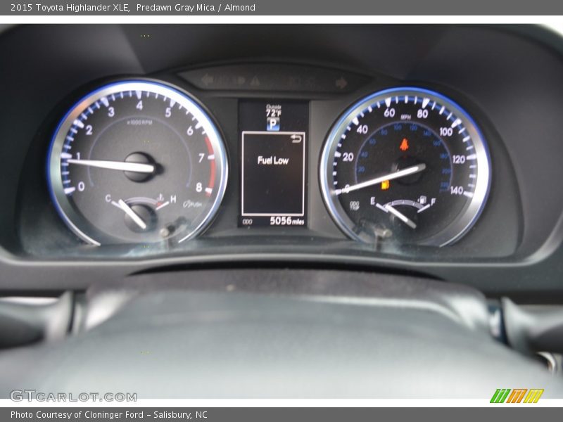 Predawn Gray Mica / Almond 2015 Toyota Highlander XLE