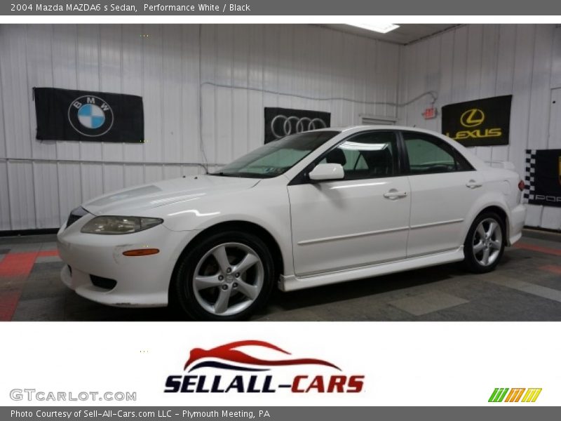 Performance White / Black 2004 Mazda MAZDA6 s Sedan