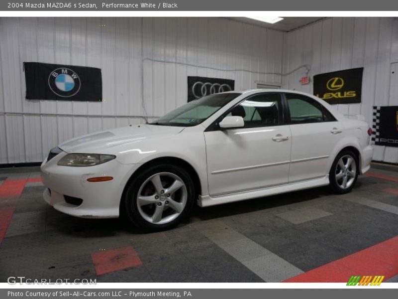 Performance White / Black 2004 Mazda MAZDA6 s Sedan