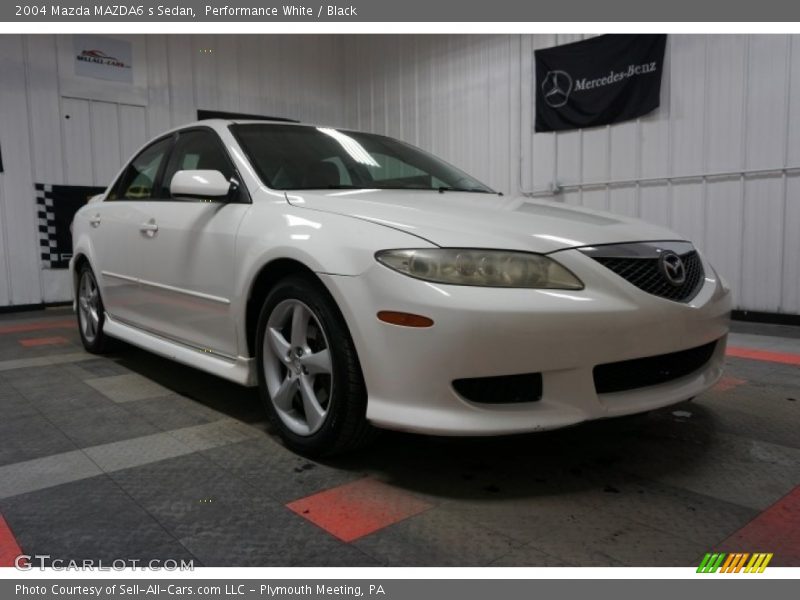 Performance White / Black 2004 Mazda MAZDA6 s Sedan