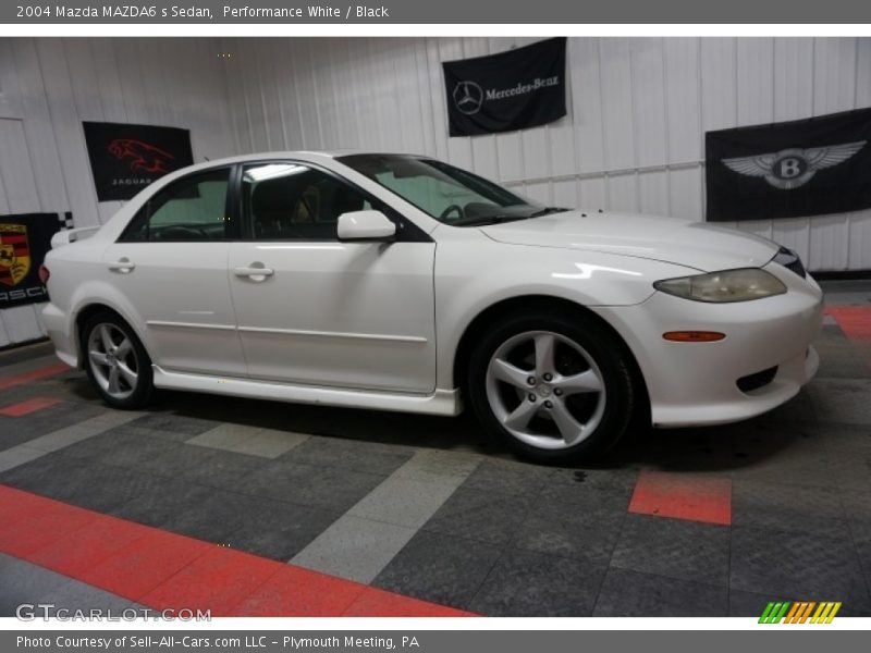 Performance White / Black 2004 Mazda MAZDA6 s Sedan