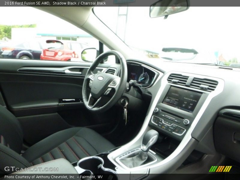Shadow Black / Charcoal Black 2016 Ford Fusion SE AWD