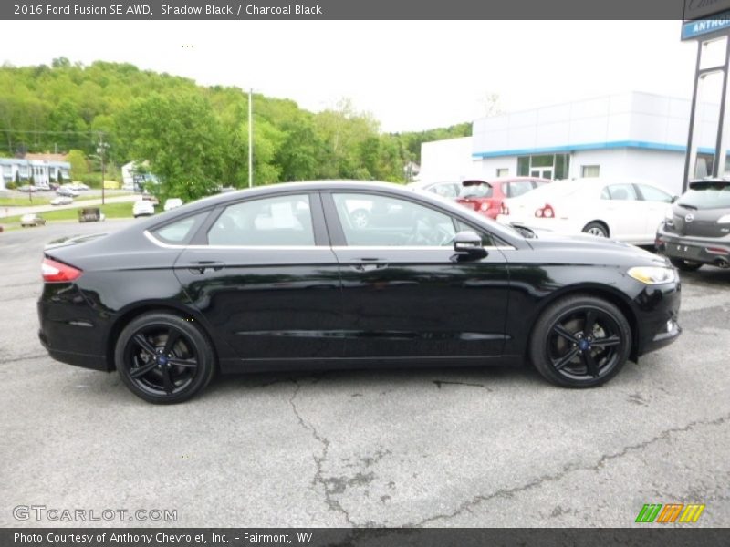 Shadow Black / Charcoal Black 2016 Ford Fusion SE AWD