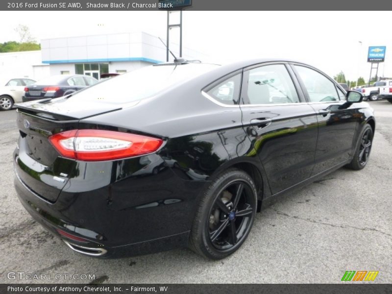 Shadow Black / Charcoal Black 2016 Ford Fusion SE AWD