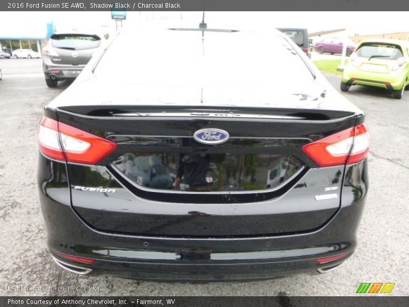 Shadow Black / Charcoal Black 2016 Ford Fusion SE AWD