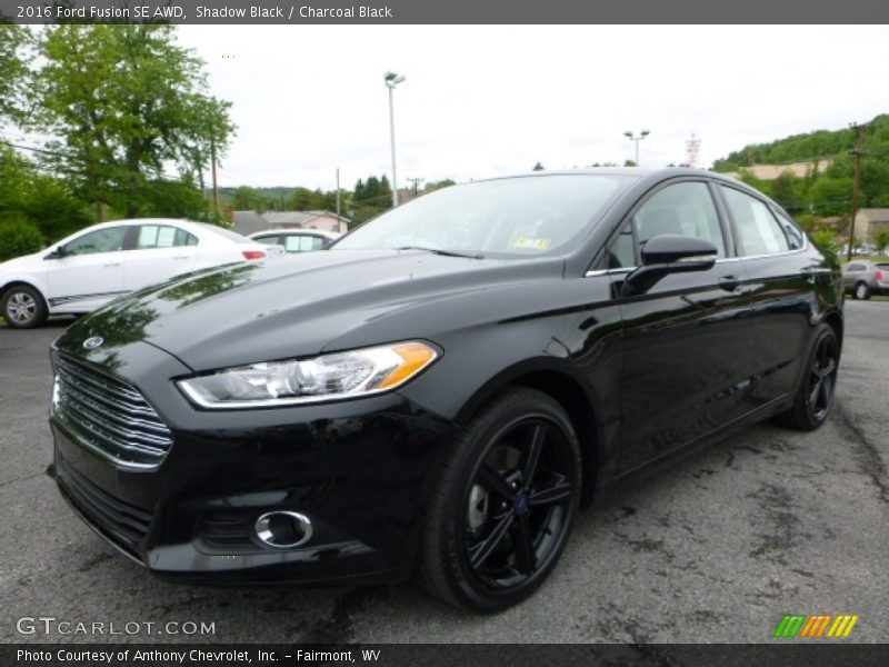 Shadow Black / Charcoal Black 2016 Ford Fusion SE AWD