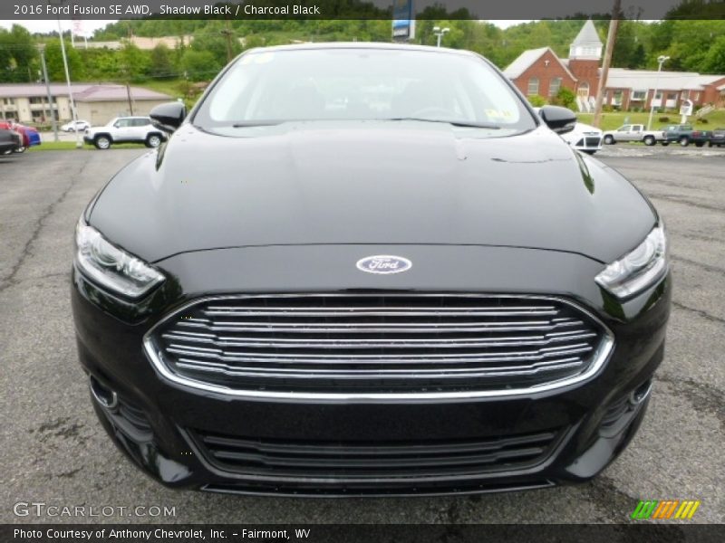 Shadow Black / Charcoal Black 2016 Ford Fusion SE AWD