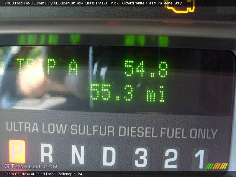 Oxford White / Medium Stone Grey 2008 Ford F450 Super Duty XL SuperCab 4x4 Chassis Stake Truck