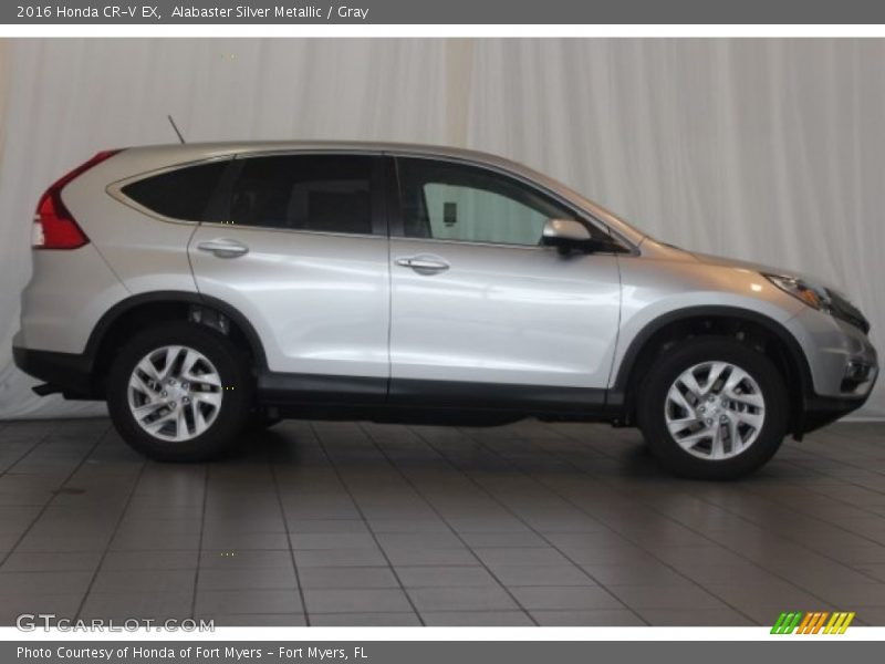 Alabaster Silver Metallic / Gray 2016 Honda CR-V EX