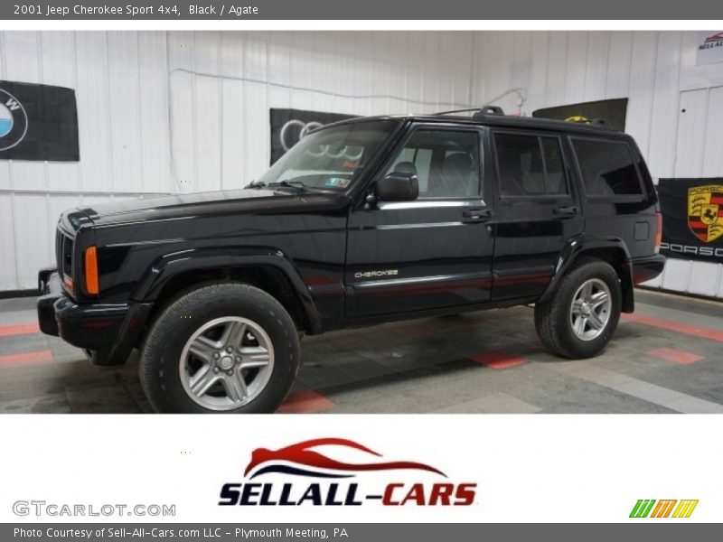 Black / Agate 2001 Jeep Cherokee Sport 4x4