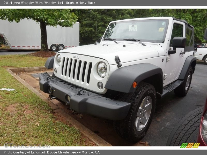 Bright White / Black 2014 Jeep Wrangler Willys Wheeler 4x4