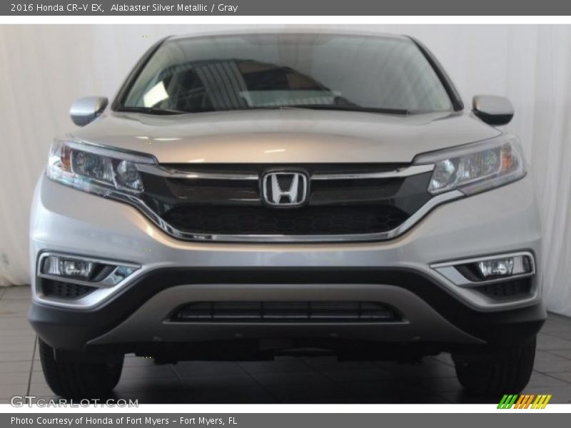 Alabaster Silver Metallic / Gray 2016 Honda CR-V EX